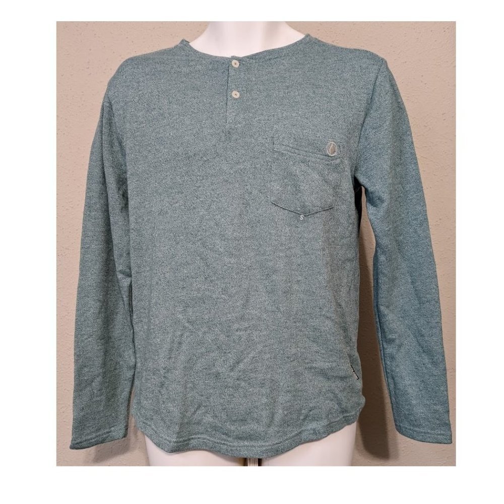 Volcom Henley Sweatshirt Men's size S Long Sleeve Pullover Button NEW NWT